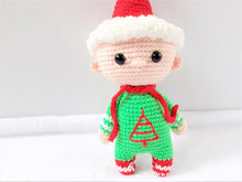 Load image into Gallery viewer, Christmas elf toy crochet
