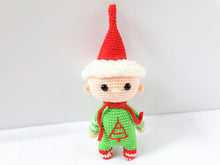 Load image into Gallery viewer, Christmas elf toy crochet
