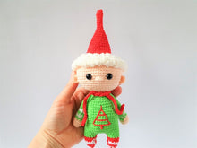 Load image into Gallery viewer, Christmas elf toy crochet
